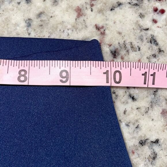 Lululemon‎ Womens Wunder Under Crop High-Rise Roll Down Scallop Leggings Navy XS - Picture 8 of 9